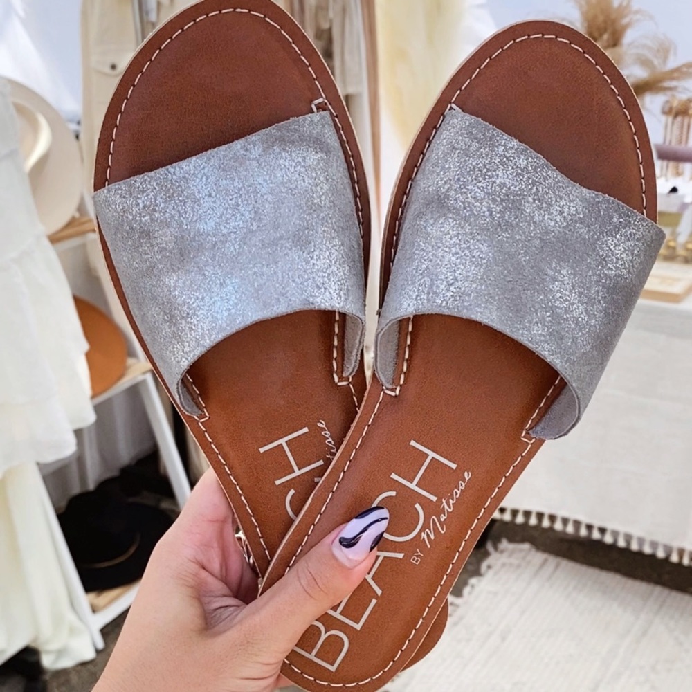 Cabana Pewter Frost Sandal by Matisse